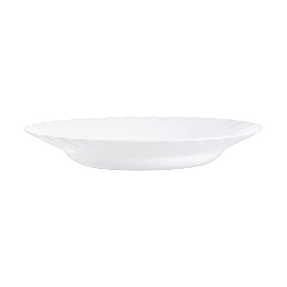 LUMINARC TRIANON WHITE OPK | Komplet obiadowy 38 el dla 12 os z salaterkami | szkło hartowane | 144