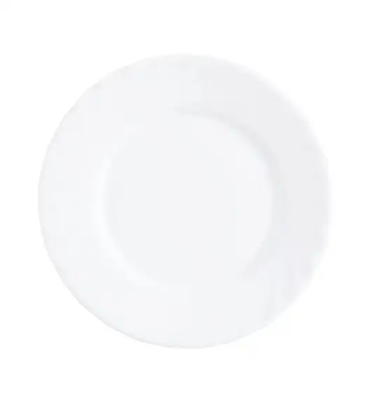 LUMINARC TRIANON WHITE OPK | Komplet obiadowy 38 el dla 12 os z salaterkami | szkło hartowane | 144