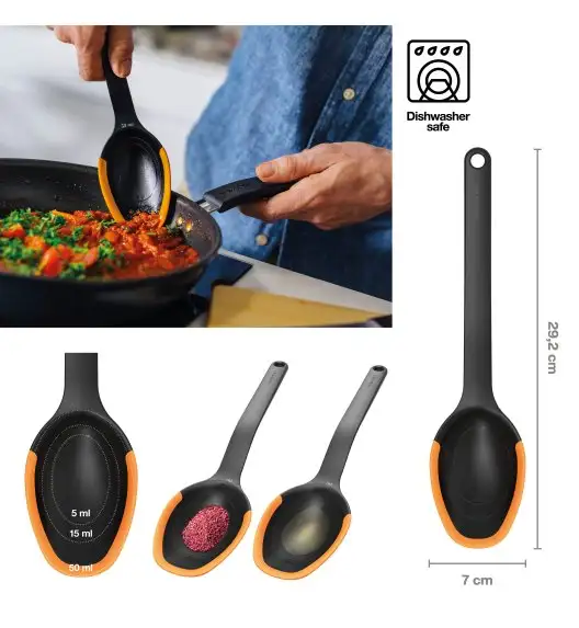 FISKARS FUNCTIONAL FORM 1027306 Zestaw kuchenny (łyżka + szpatułka + szczypce)