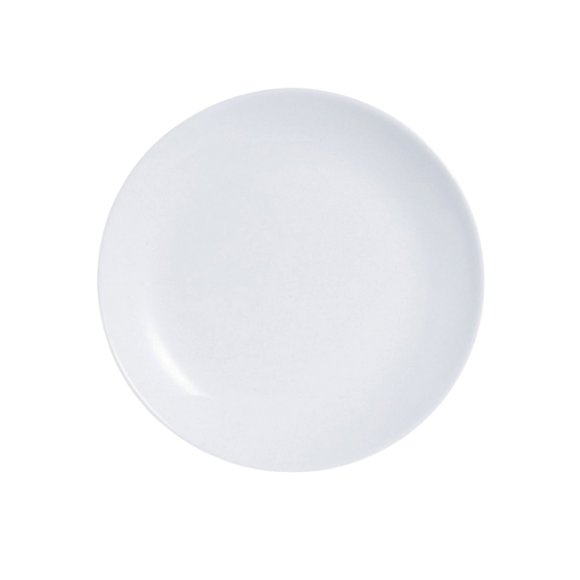 LUMINARC DIWALI WHITE Talerz płytki 25 cm | szkło hartowane | D6905