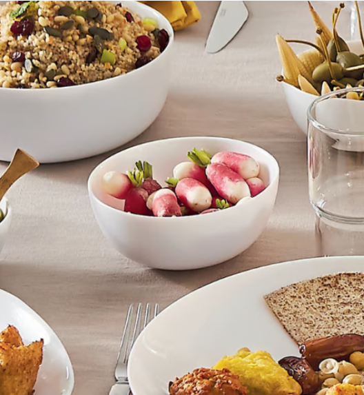 LUMINARC DIWALI WHITE Salaterka 9 cm | szkło hartowane | D7409