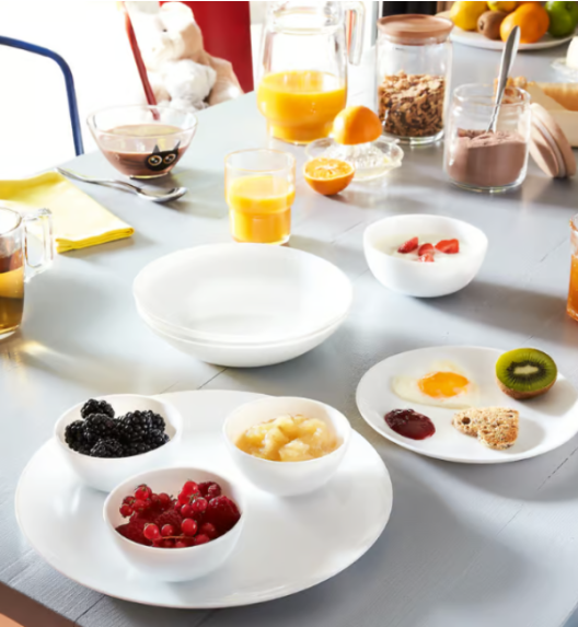 LUMINARC DIWALI WHITE Salaterka 26 cm | szkło hartowane | P6229