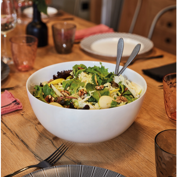 LUMINARC DIWALI WHITE Salaterka 26 cm | szkło hartowane | P6229