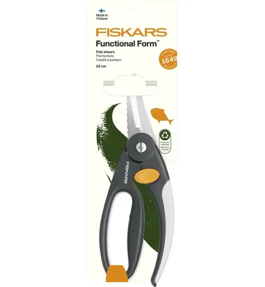 FISKARS FUNCTIONAL FORM 1003032 Nożyce do ryb 22 cm / profilowane ostrze / stal nierdzewna