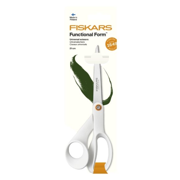FISKARS FUNCTIONAL FORM 1020412 Nożyczki uniwersalne 21 cm / białe