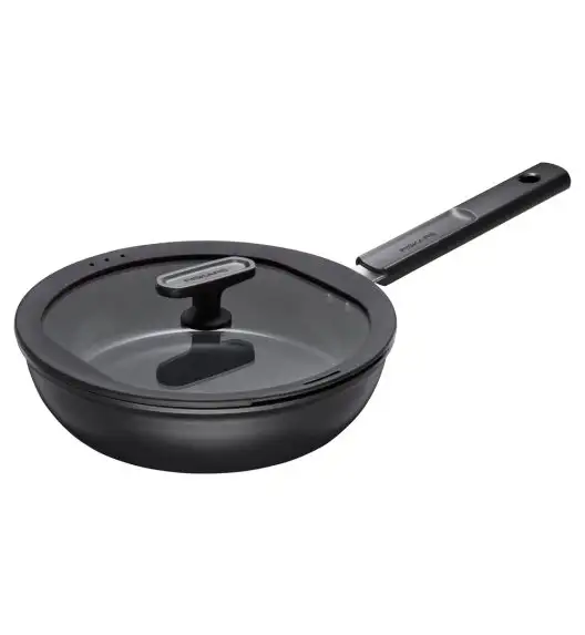 FISKARS HARD FACE Patelnia 24 cm z pokrywką / powłoka Ceratec™ Superior