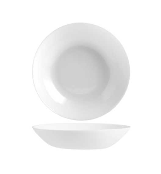 LUMINARC DIWALI WHITE Serwis obiadowy 19 el dla 6 osób | szkło hartowane | V0361