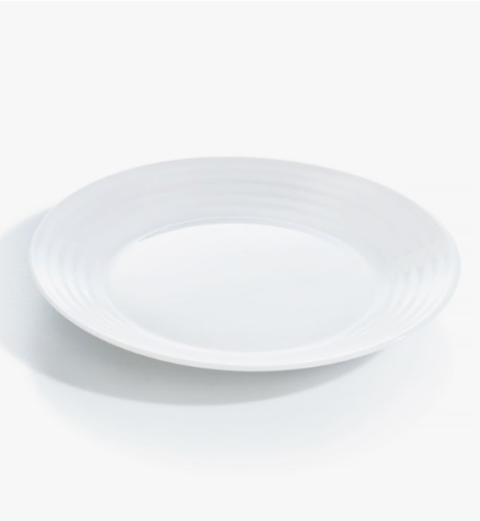 LUMINARC HARENA WHITE Serwis obiadowy 18 el dla 6 osób | szkło hartowane | L3270