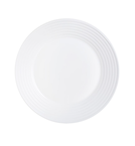 LUMINARC HARENA WHITE Serwis obiadowy 18 el dla 6 osób | szkło hartowane | L3270