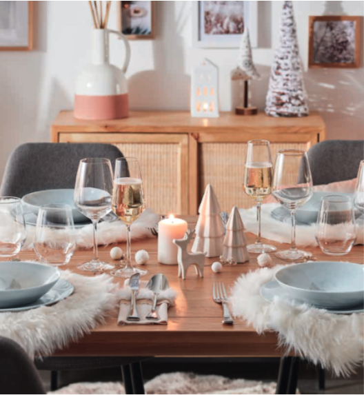 LUMINARC DIWALI GRANIT Komplet obiadowy 19 el dla 6 os / szkło hartowane | P2920