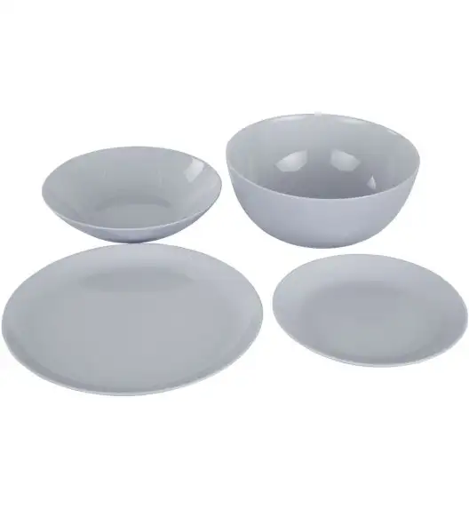 LUMINARC DIWALI GRANIT Komplet obiadowy 19 el dla 6 os / szkło hartowane | P2920