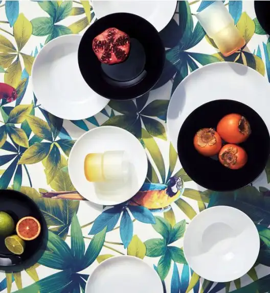 LUMINARC DIWALI WHITE Talerz płytki 27 cm - 6 SZT. | szkło hartowane | D7360