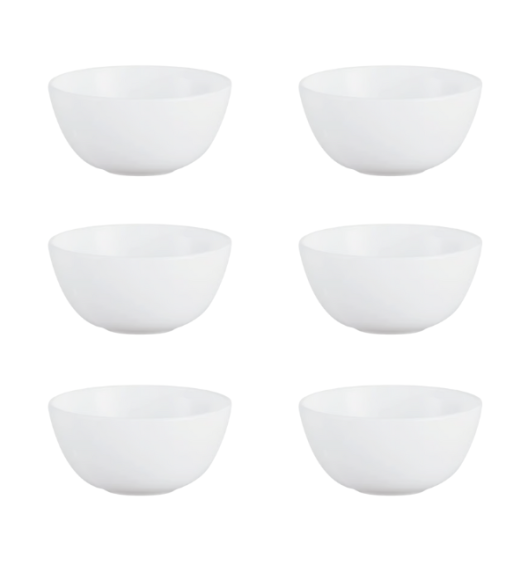 LUMINARC DIWALI WHITE Salaterka 9 cm - 6 SZT. | szkło hartowane | D7409