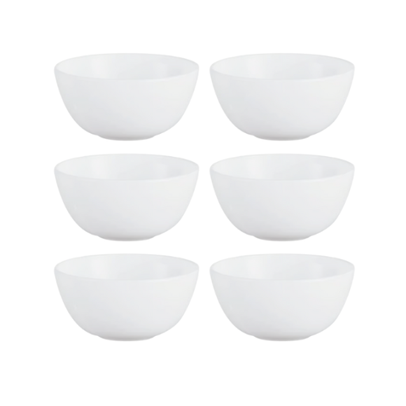 LUMINARC DIWALI WHITE Salaterka 26 cm - 6 SZT. | szkło hartowane | P6229