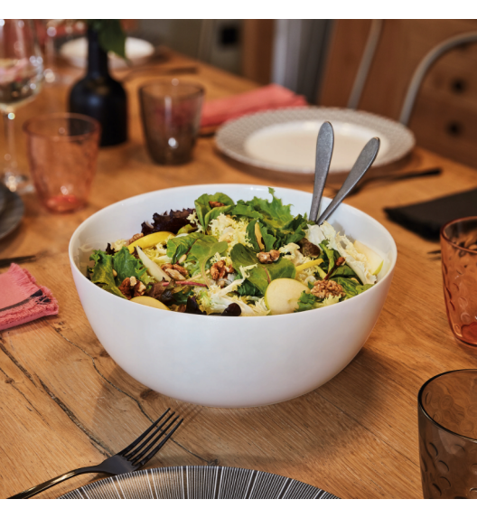 LUMINARC DIWALI WHITE Salaterka 26 cm - 6 SZT. | szkło hartowane | P6229