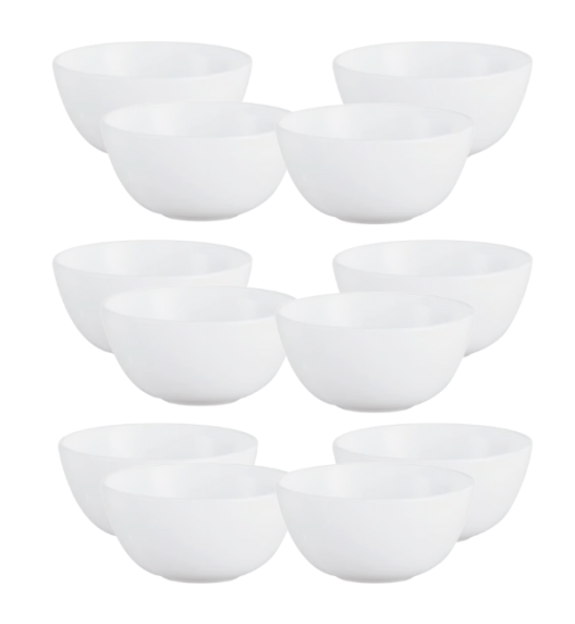 LUMINARC DIWALI WHITE Salaterka 26 cm - 12 SZT. | szkło hartowane | P6229