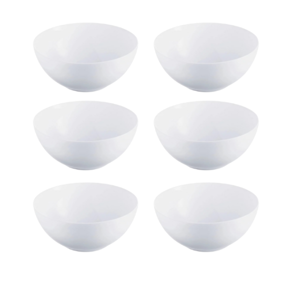 LUMINARC DIWALI WHITE Salaterka 18 cm - 6 SZT. | szkło hartowane | L4604