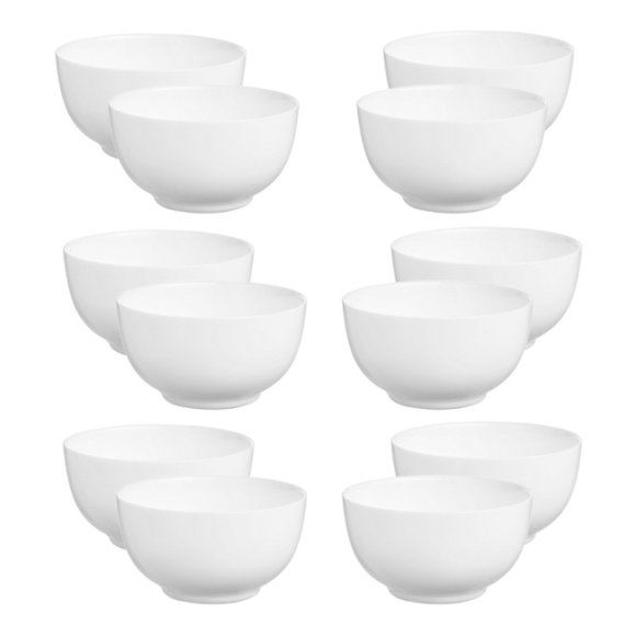 LUMINARC DIWALI WHITE Salaterka 14 cm - 12 SZT. | szkło hartowane | N4054