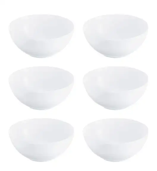 LUMINARC DIWALI WHITE Salaterka 13 cm - 6 SZT. | szkło hartowane | Q71474