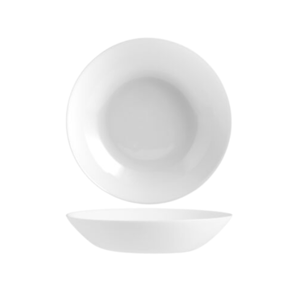 LUMINARC DIWALI WHITE Serwis obiadowy 57 el dla 18 osób | szkło hartowane | V0361
