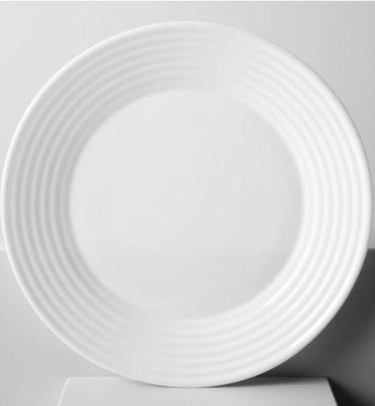 LUMINARC HARENA WHITE Serwis obiadowy 54 el dla 18 osób | szkło hartowane | L3270