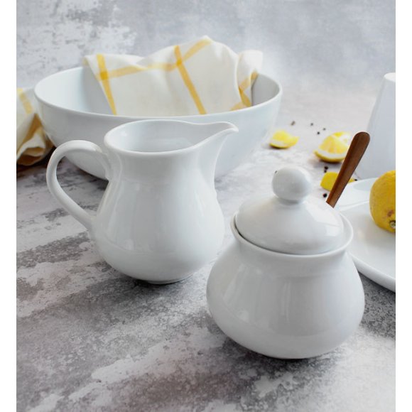 LUBIANA VANILLA Serwis obiadowy 40 el dla 12 osób | biała porcelana