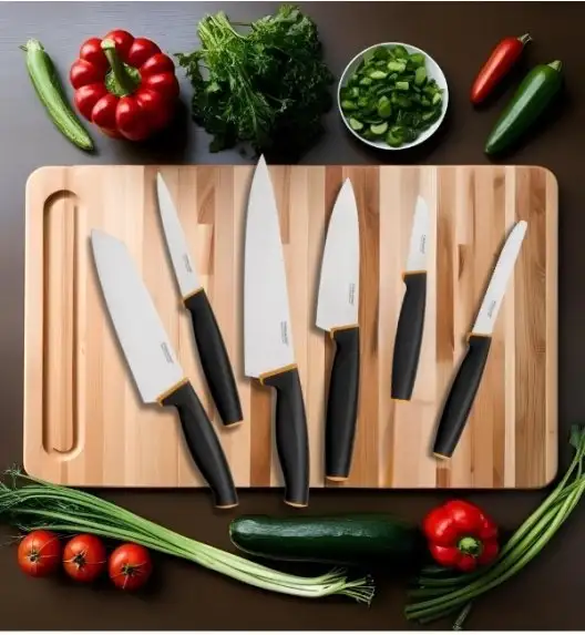 FISKARS CONTROL+ Komplet 6 noży / japońska stal nierdzewna