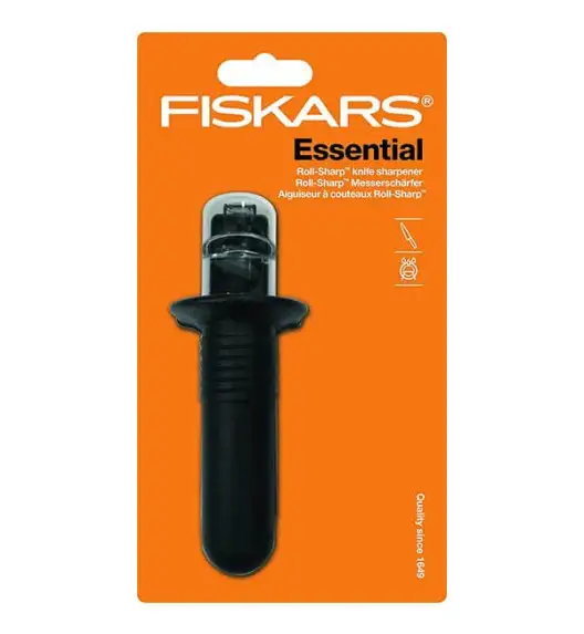 FISKARS CONTROL+ Komplet 8 noży + ostrzałka ceramiczna Roll-Sharp / japońska stal nierdzewna