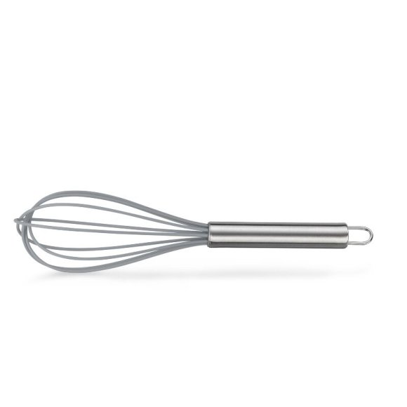 KELA | Cookie | rózga kuchenna, silikon/stal nierdzewna, 26 cm, szara