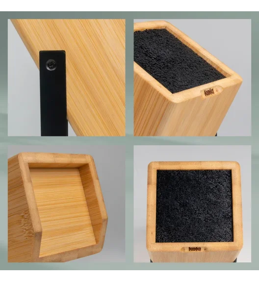 KELA | Kiril | blok na noże, bambus, 20 x 10 x 24 cm