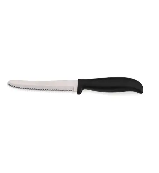 KELA | Nóż z ząbkowanym ostrzem, 11 cm, czarny