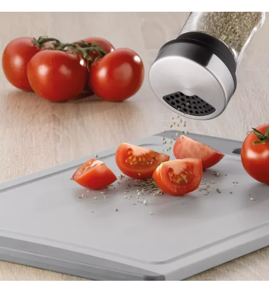 KELA | Miko | dozownik do przypraw, szkło/stal nierdzewna, 0,07 l, śred. 6 x 9,5 cm