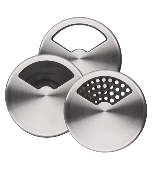 KELA | Miko | dozownik do przypraw, szkło/stal nierdzewna, 0,07 l, śred. 6 x 9,5 cm