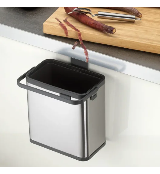 KELA | Plata | kosz na odpady organiczne, stal nierdzewna/tworzywo sztuczne, 2,1 l, 20,5 x 13 x 21 cm