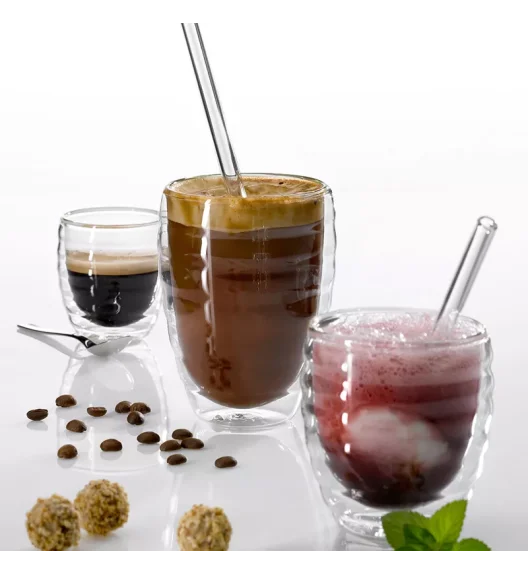 KELA | Cesena | 2 szklanki do cappuccino o podwójnych ściankach, śred. 8 x 8,5 cm, 0,2 l