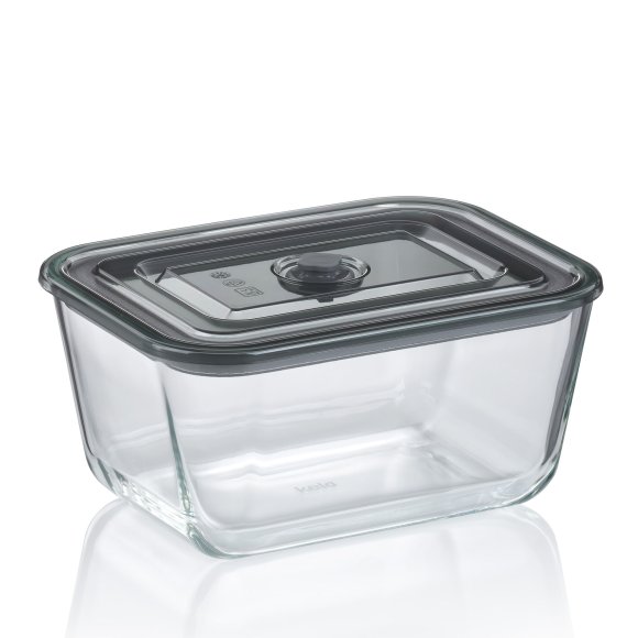 KELA | Aurelia | pojemnik na żywność, szkło borokrzemowe/tworzywo sztuczne, 2,5 l, 24 x 18 x 11 cm