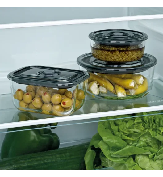 KELA | Aurelia | pojemnik na żywność, szkło borokrzemowe/tworzywo sztuczne, 2,5 l, 24 x 18 x 11 cm