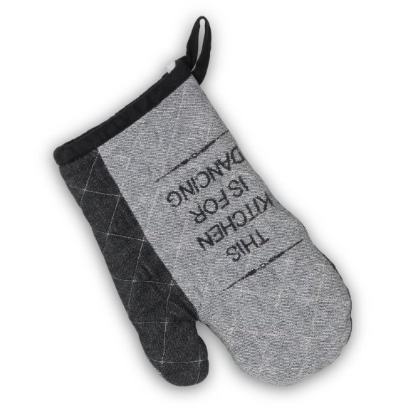 KELA | Gianna | rękawica kuchenna, 100% bawełna, 28 x 18 cm, czarno-biała