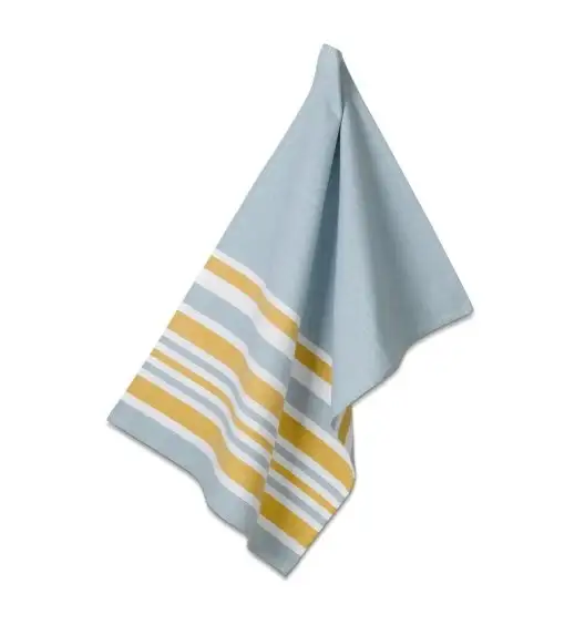 KELA | Svea | ściereczka kuchenna, 100% bawełna, 70 x 50 cm, żółto-błękitna, paski