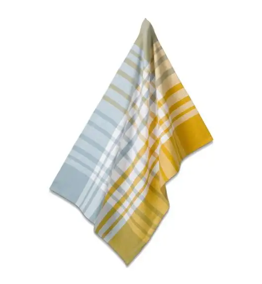 KELA | Svea | ściereczka kuchenna, 100% bawełna, 70 x 50 cm, żółto-błękitna, krata