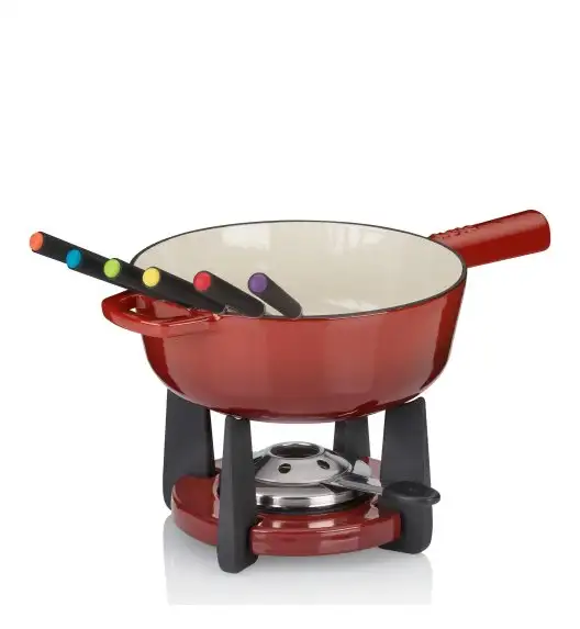 KELA | Calido | zestaw do fondue serowego, dla 6 os., żeliwo, 1,8 l, śred. 20 x 17,5 cm