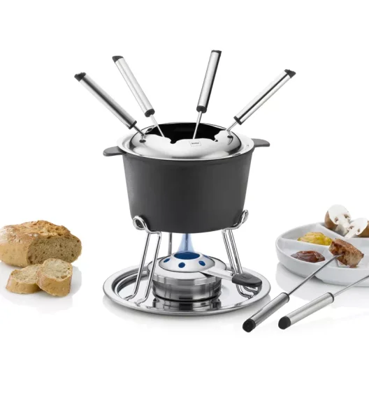 KELA | Comore | zestaw do fondue dla 6 os., 11 el., 0,8 l, śred. 20 x 19,5 cm