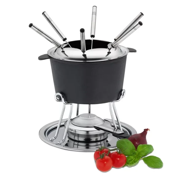 KELA | Comore | zestaw do fondue dla 6 os., 11 el., 0,8 l, śred. 20 x 19,5 cm