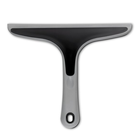 KELA | Tess | ściągaczka do szyb, 25 x 22 cm, szaro-czarna