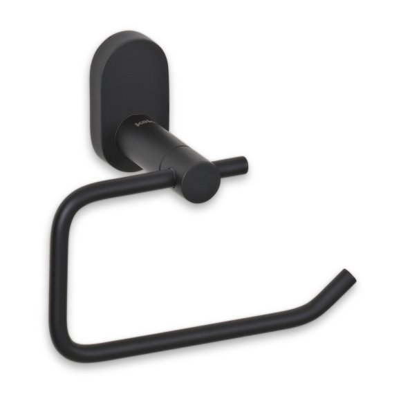 KELA | Alessio | uchwyt na papier toaletowy, stal nierdzewna 18/10, 14,5 x 7,5 x 12,5 cm, czarny