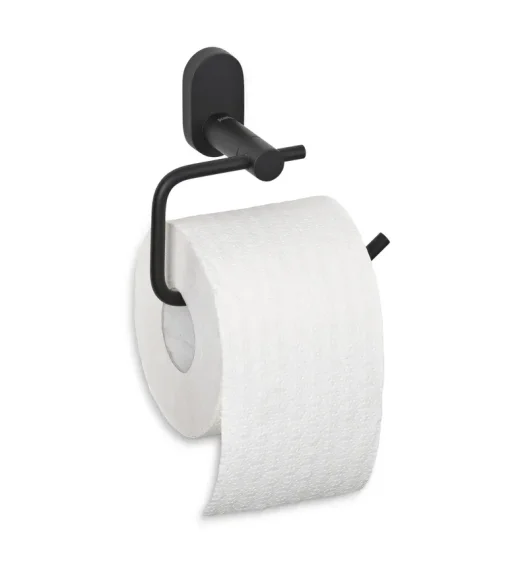 KELA | Alessio | uchwyt na papier toaletowy, stal nierdzewna 18/10, 14,5 x 7,5 x 12,5 cm, czarny