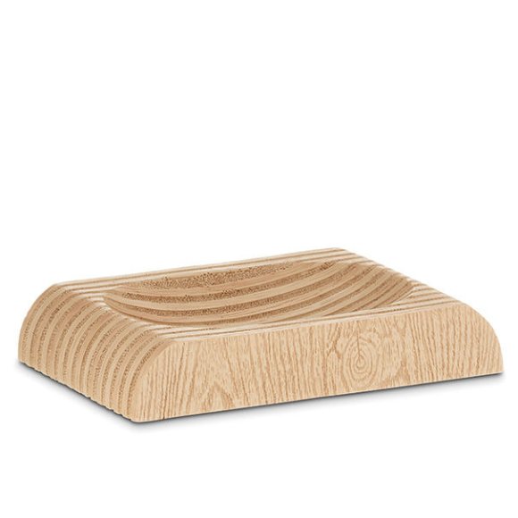KELA | Kaiu | mydelniczka, żywica polimerowa, 13 x 9 x 2,5 cm, drewniany wzór