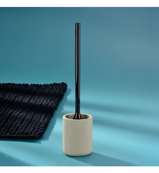 KELA | Sana | zestaw do WC, ceramika gumowana/tworzywo sztuczne, śred. 10 x 45 cm, beżowy