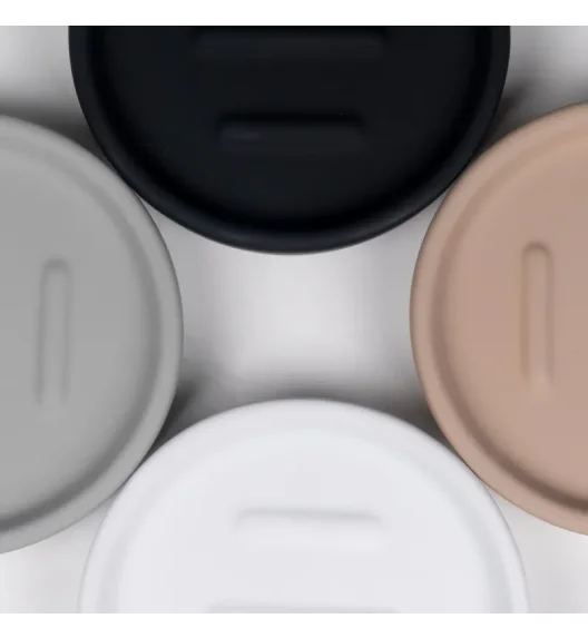 KELA | Sana | mydelniczka, ceramika gumowana, śred. 11,5 x 3 cm, jasnoszara