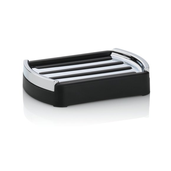 KELA | Marta | mydelniczka, 12,5 x 9,5 x 2,5 cm, czarna